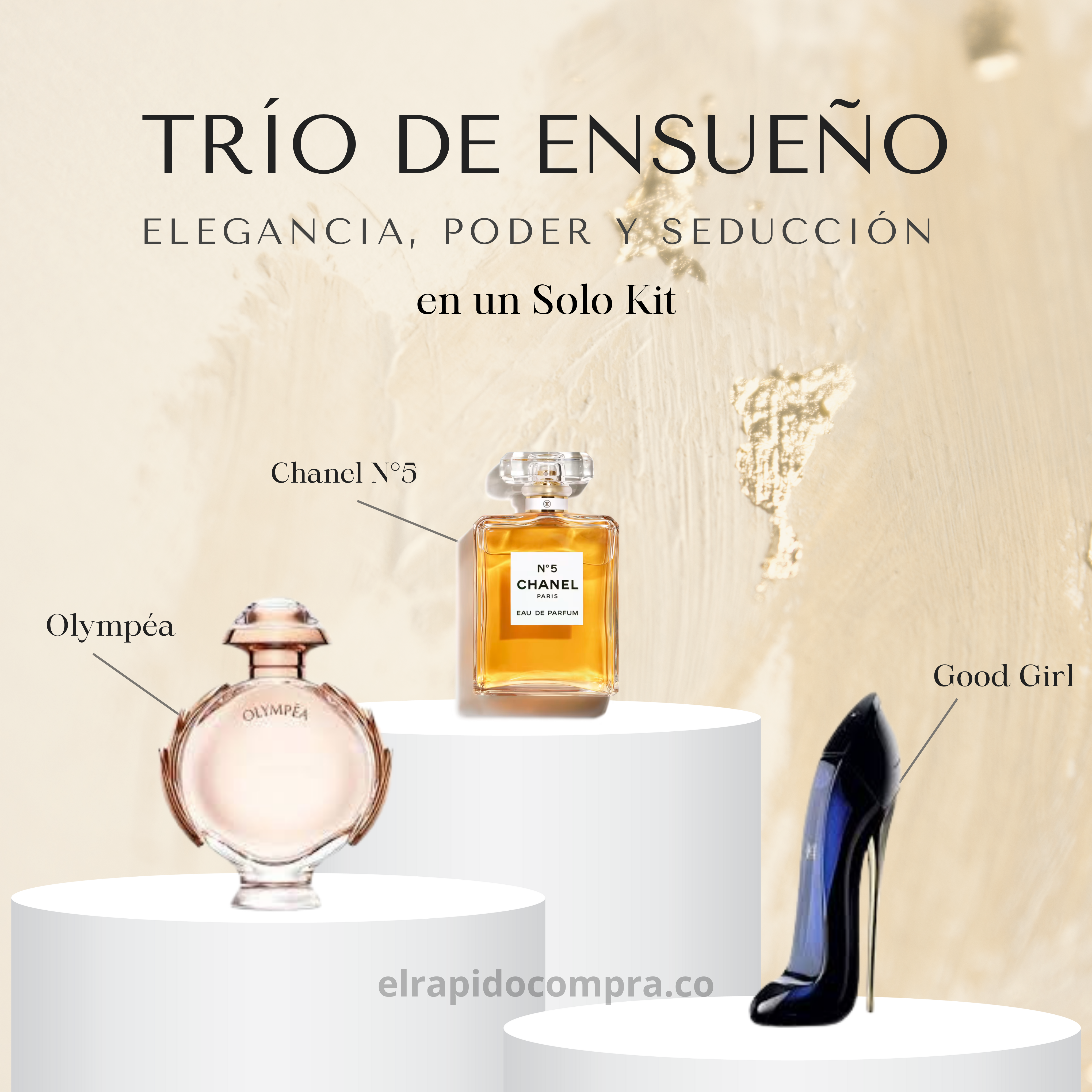 Trío de Ensueño: Elegancia, Poder y Seducción en un Solo Kit
