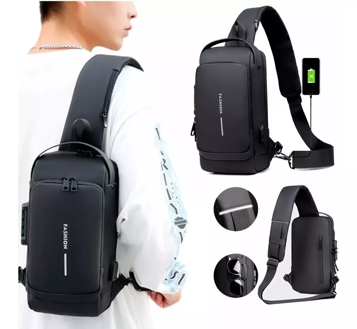 BOLSO MANOS LIBRES DEPORTIVO ANTIRROBO